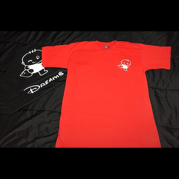 Filthy Dreams crew neck T-shirt (red) - Picture 1 of 2